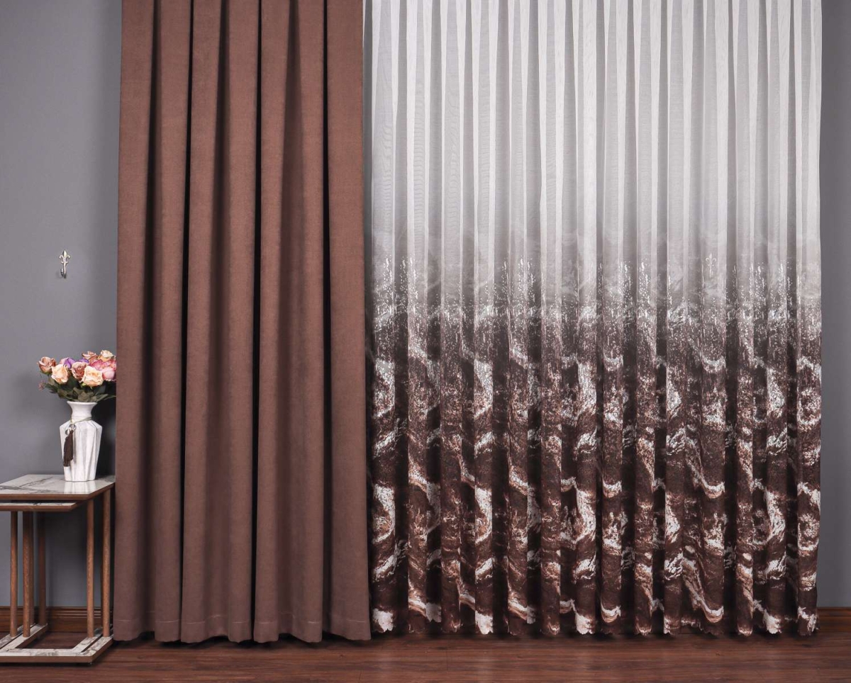 Pardes Tül Perde – Model Hayal Kahve