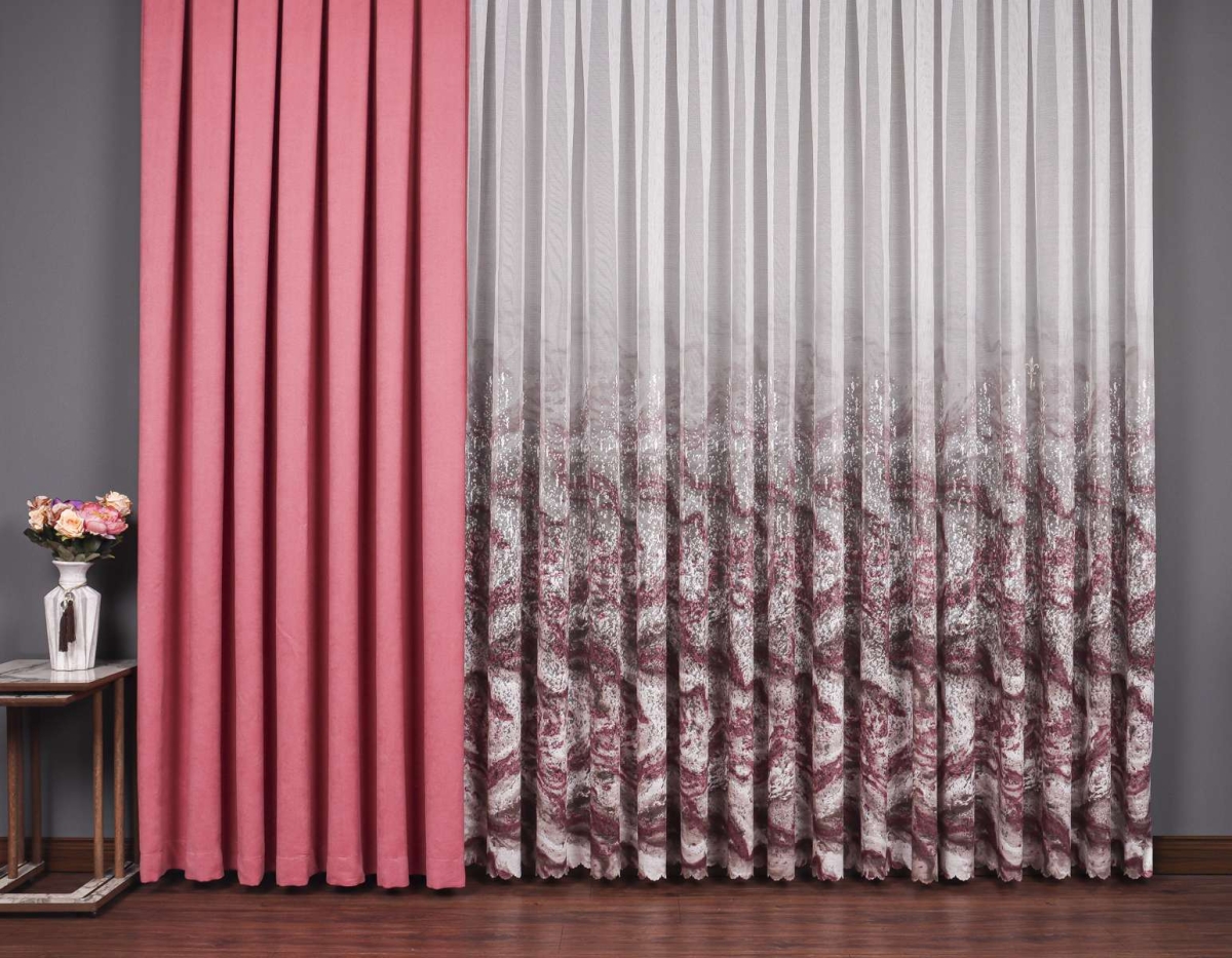 Pardes Tül Perde – Model Hayal Rose