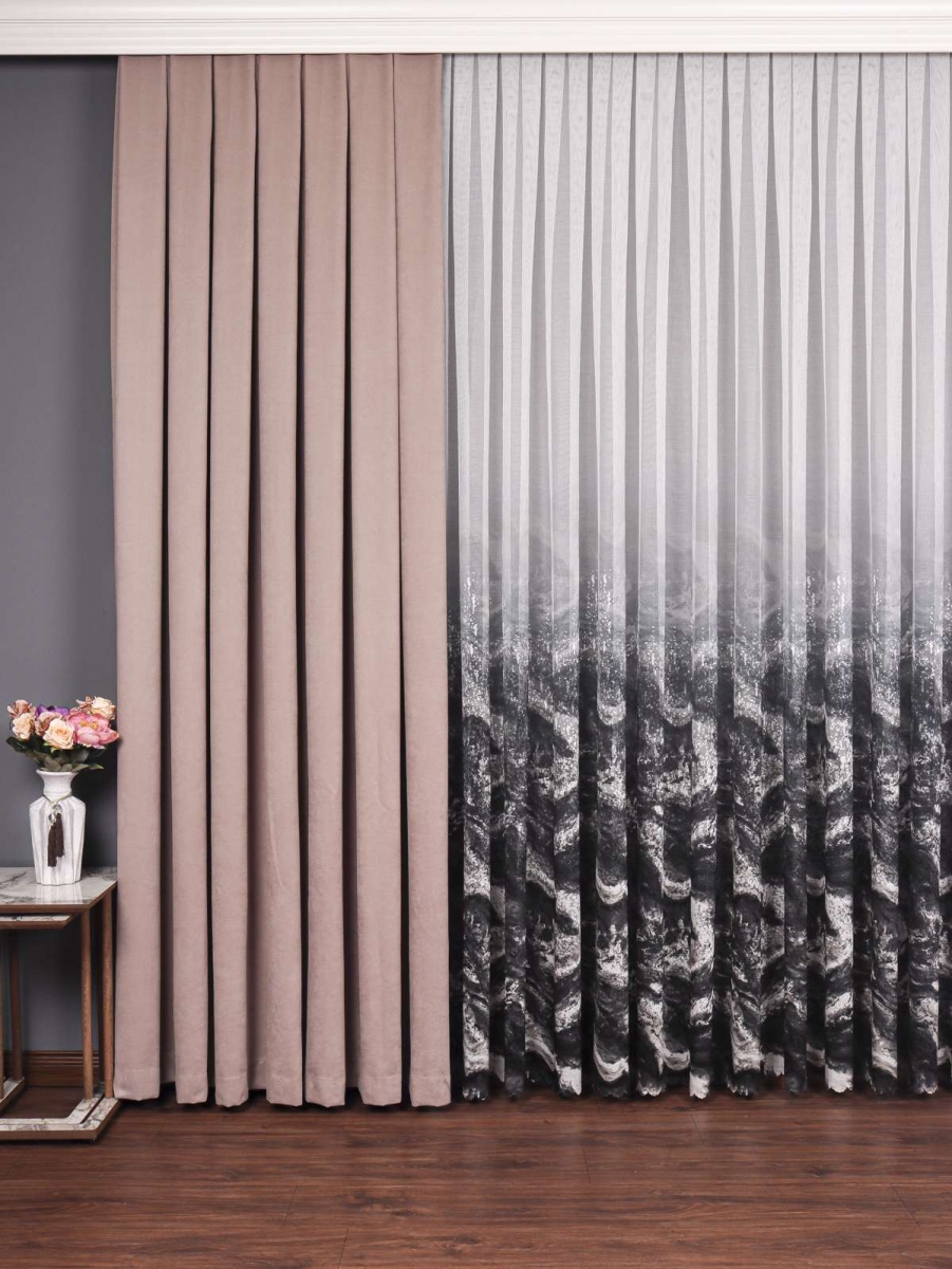 Pardes Tül Perde – Model Hayal Siyah