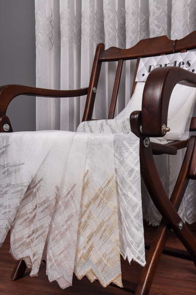 Pardes Tül Perde – Nakışlı Bambu Tül DESEN 1