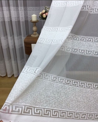 Bantlı Desen Tül Perde (BT714)