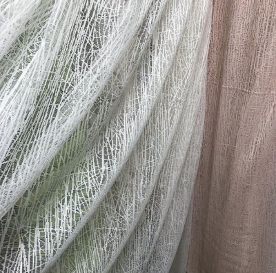 Cam Kırığı Desenli Tül Perde (BT602)