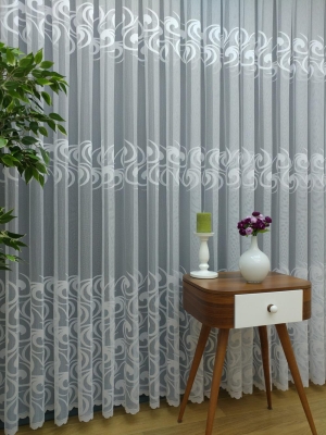 Sıralı Örme Tül Perde (BT721)